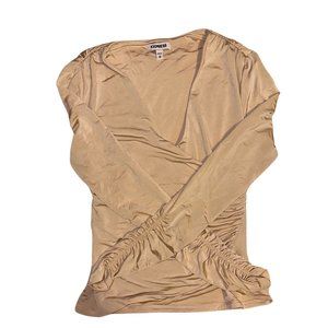 Express long sleeve v-neck crossed top